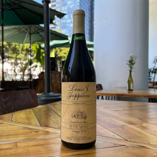 1978 Louis J. Foppiano Petite Sirah, 750 mL Red Wine Bottle (13.5-15.5% ABV)
