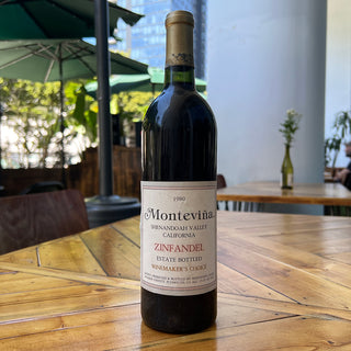 1980 Montevina Shenandoah Valley Zinfandel, 750 mL Red Wine Bottle (14-16% ABV)