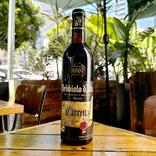 1967 Tenuta Carretta Nebbiolo d'Alba, 750mL Red Wine Bottle (13.5% ABV)