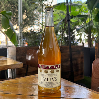 Bulli 'Julius' Bolle Macerato Colli Piacentini Frizzante NV, 750mL Sparkling Orange Wine Bottle (12% ABV)