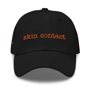 Skin Contact Dad Hat - Orange Embroidery