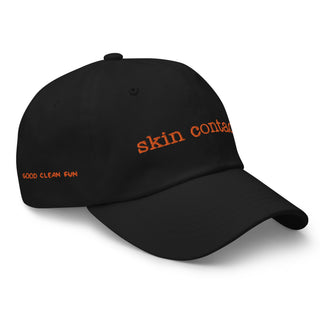 Skin Contact Dad Hat - Orange Embroidery