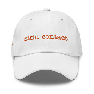 Skin Contact Dad Hat - Orange Embroidery