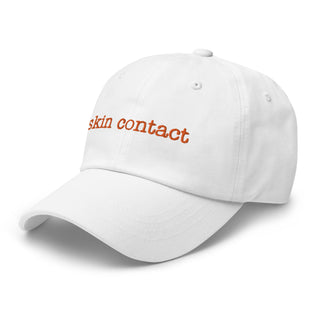 Skin Contact Dad Hat - Orange Embroidery