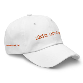 Skin Contact Dad Hat - Orange Embroidery