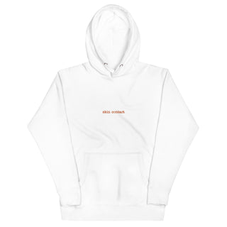 Skin Contact Unisex Hoodie White