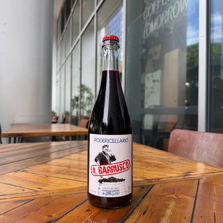 Cellario Barrusco Rosso Frizzante Pet Nat 2023, 750 mL Sparkling Wine Bottle (12.5% ABV)