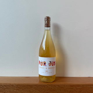 Fabien Jouves & Germain Croisille Vin de France “Pur Jus” Orange 2024, 750ml Orange Wine Bottle (12% ABV)