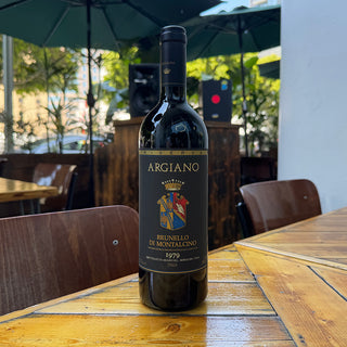 1979 Argiano Brunello di Montalcino Riserva, 750 mL Red Wine Bottle (14-14.5% ABV)