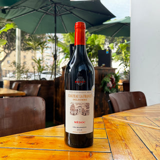 Famille Bouey Chateau La France Delhomme 2018, 750 mL Red Wine Bottle (15% ABV)