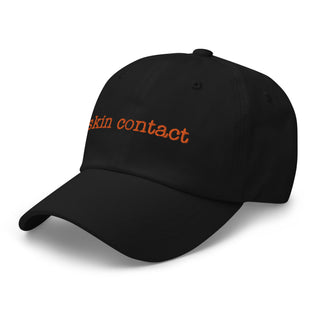 Skin Contact Dad Hat - Orange Embroidery